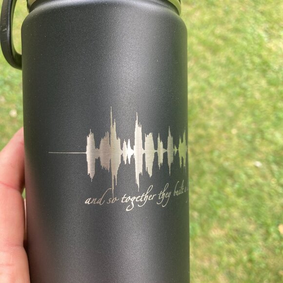 And So Together They Built A Life They Loved Soundwave 22oz Water Bottle - Picture 6 of 13